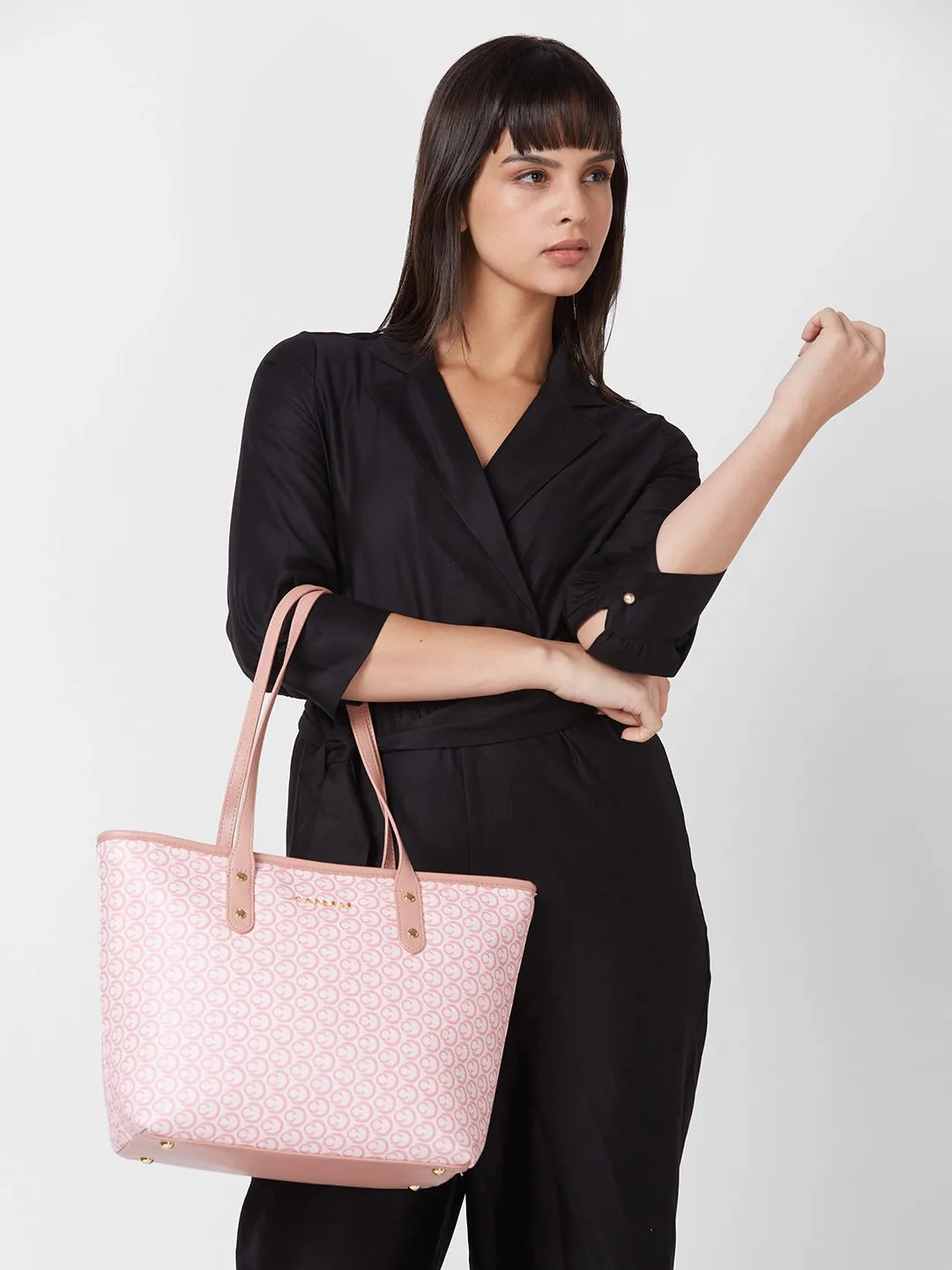 Caprese Callie Tote Large Dark Pink