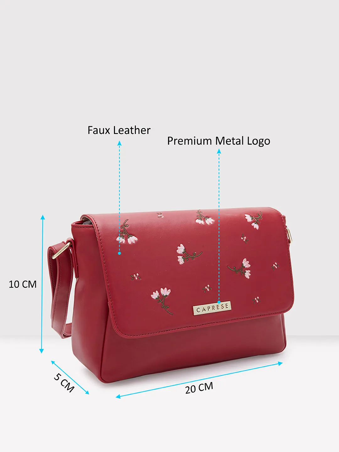 Caprese Dara Sling Large Maroon
