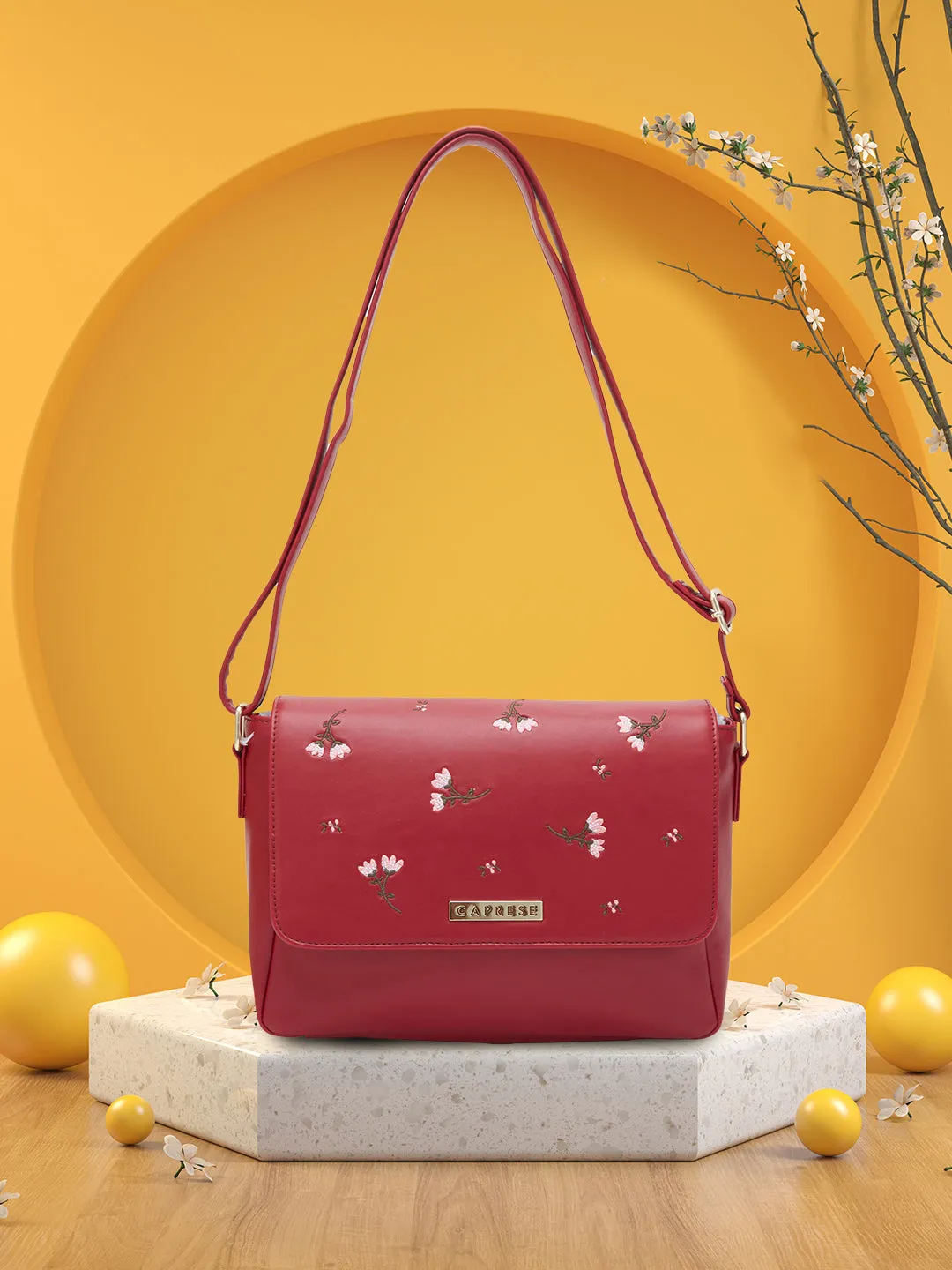 Caprese Dara Sling Large Maroon