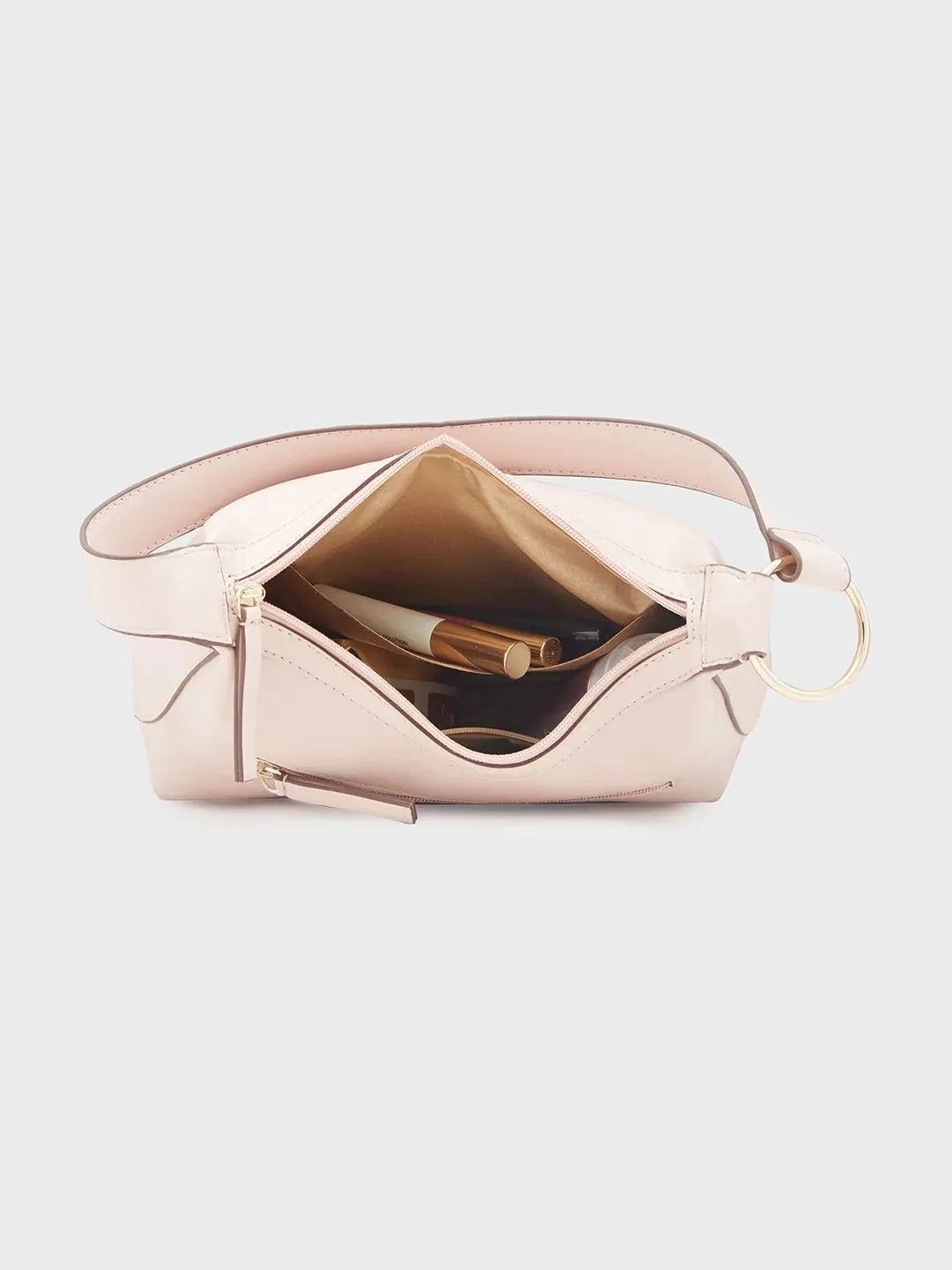 Caprese Olbia Medium Pink Hobo Bag