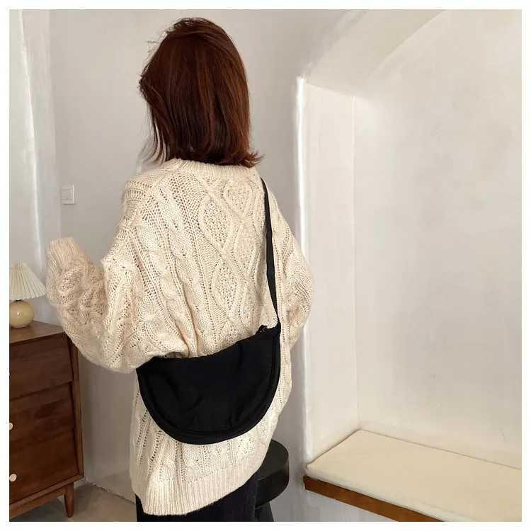 Casual Nylon Hobos Crossbody Bag for Women Designer Shoulder Bags Large Capacity Tote Lady Travel Shopper Bag Female Purses
