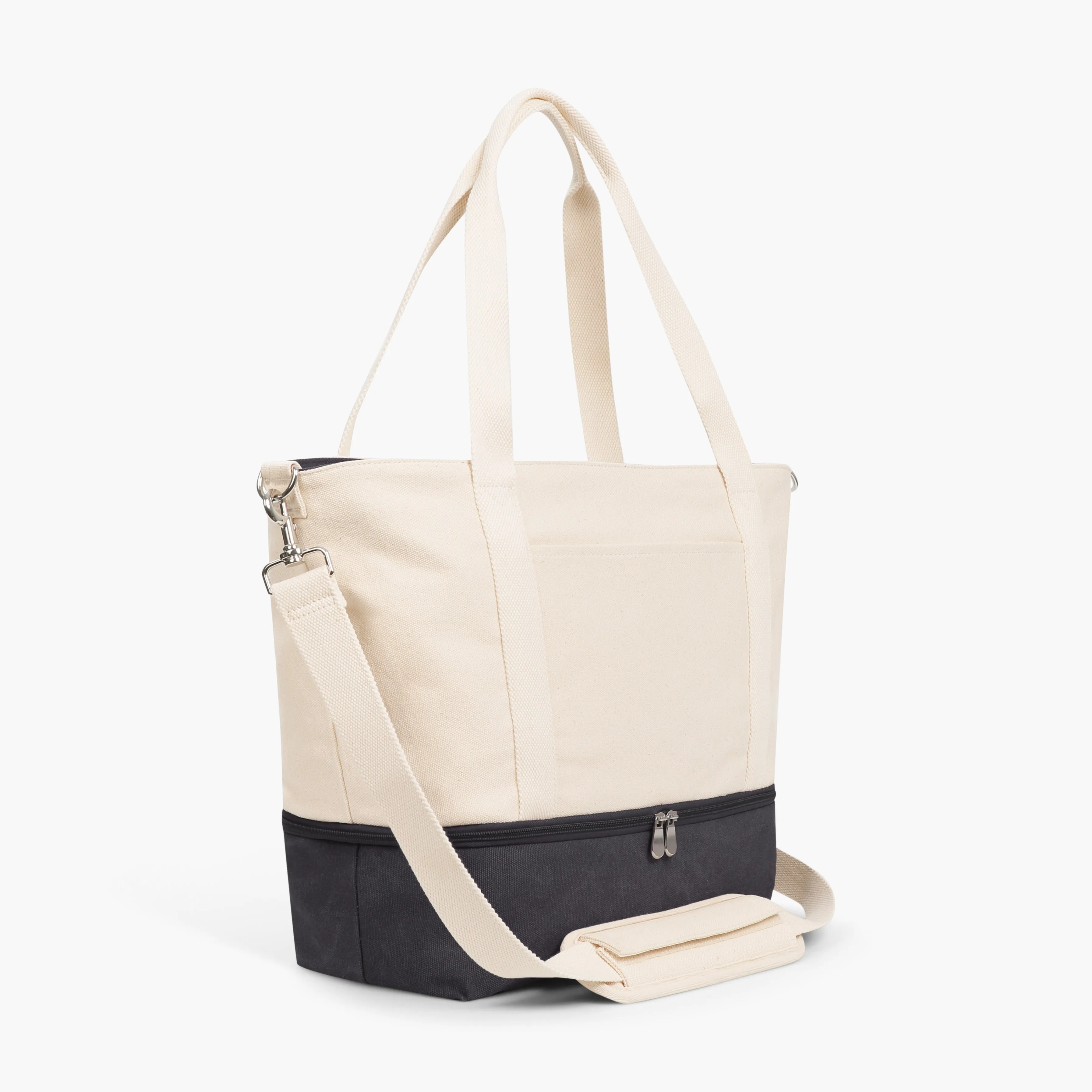 Catalina Deluxe Tote - Eco Friendly Canvas - Midnight Ash Colorblock