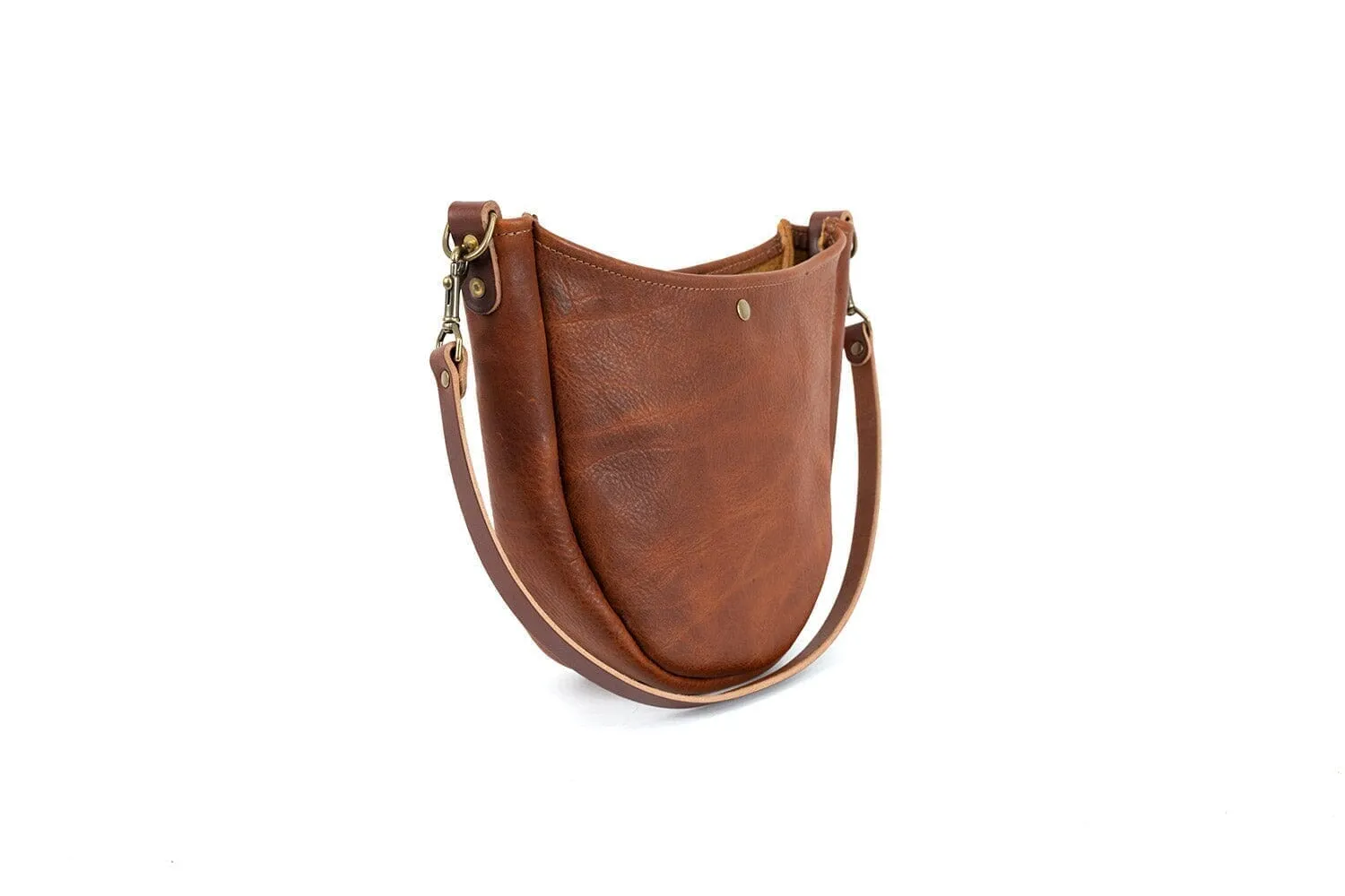 CELESTE LEATHER HOBO BAG - NAVY