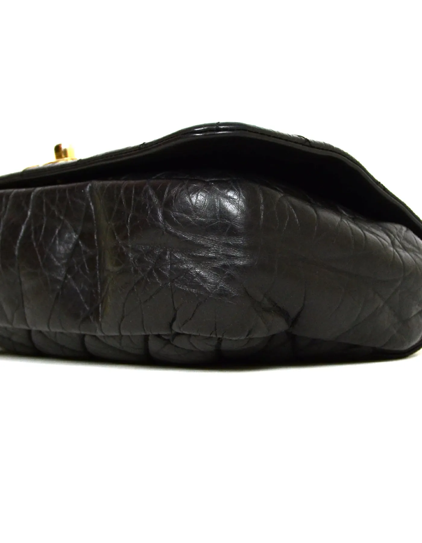 Chanel Black Calfskin Quilted Leather Medium Paris-Bombay Pondichery Flap Bag