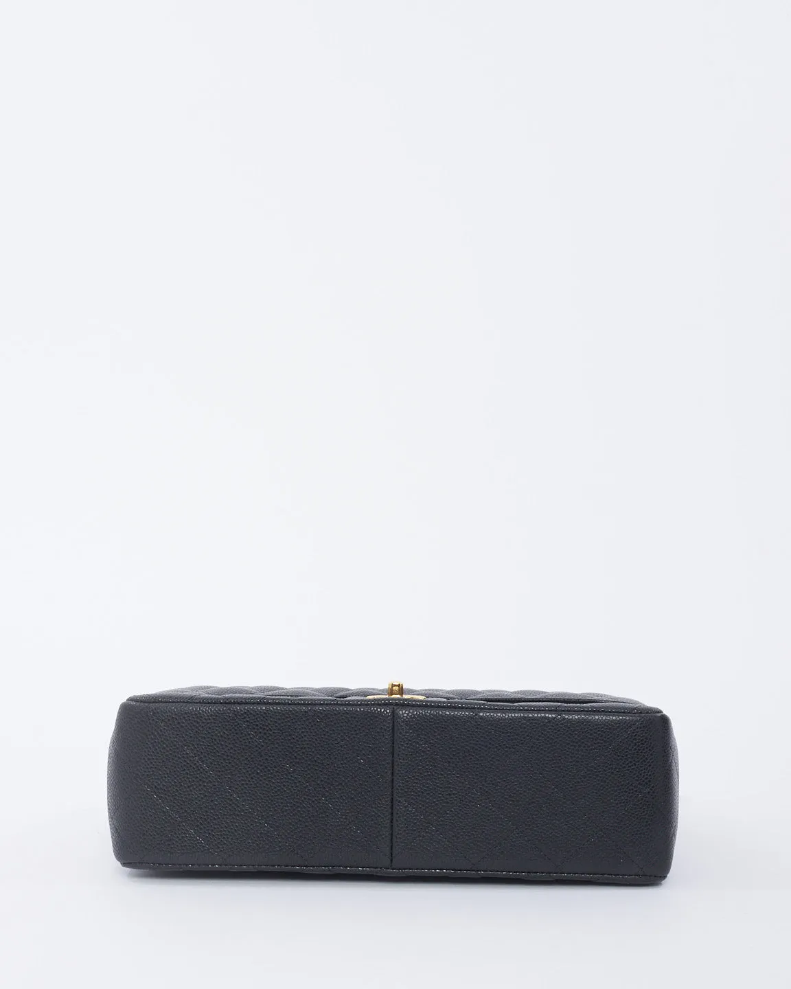 Chanel Black Caviar Leather Jumbo Classic Double Flap with GHW