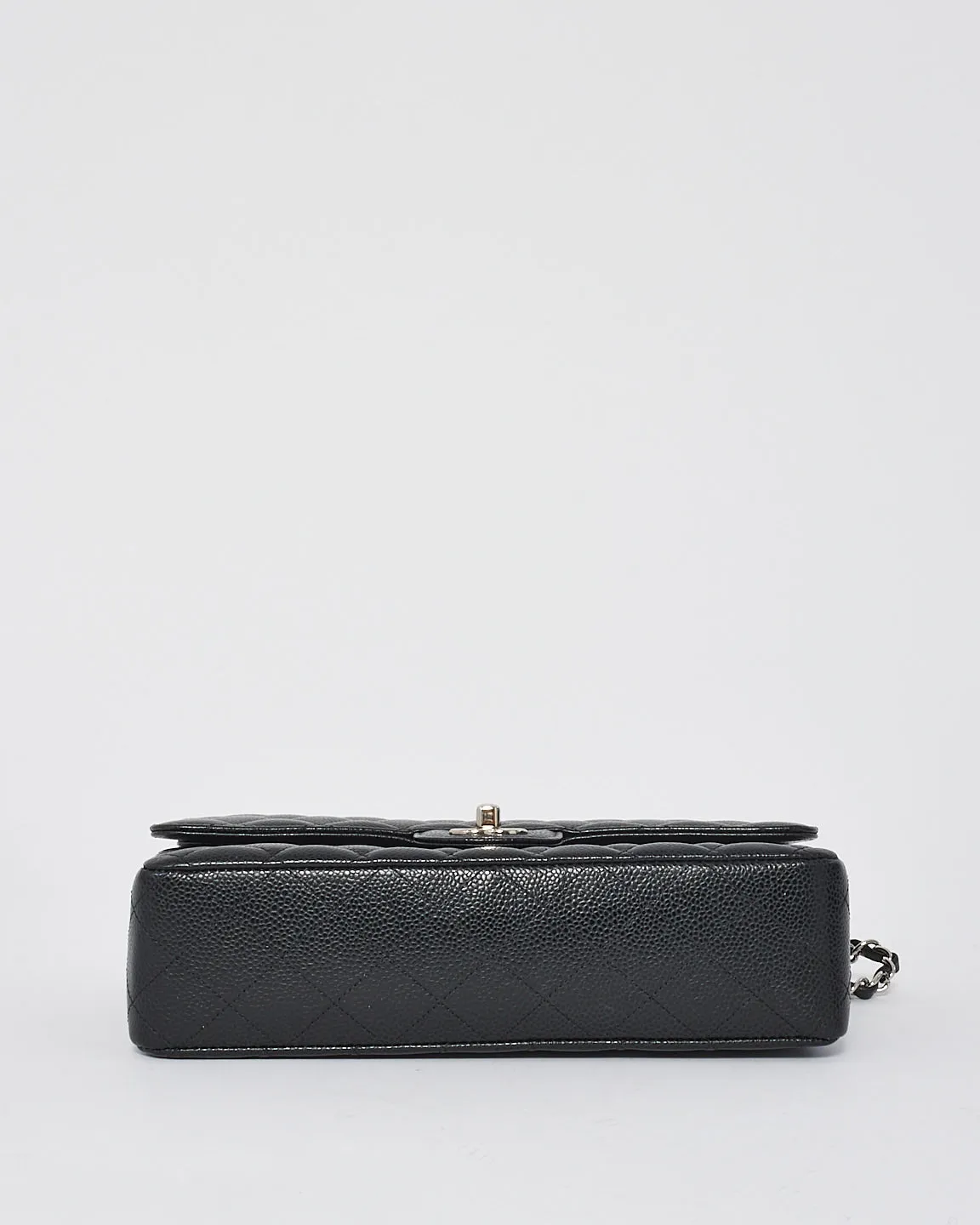 Chanel Black Caviar Leather Medium Classic Double Flap Bag SHW