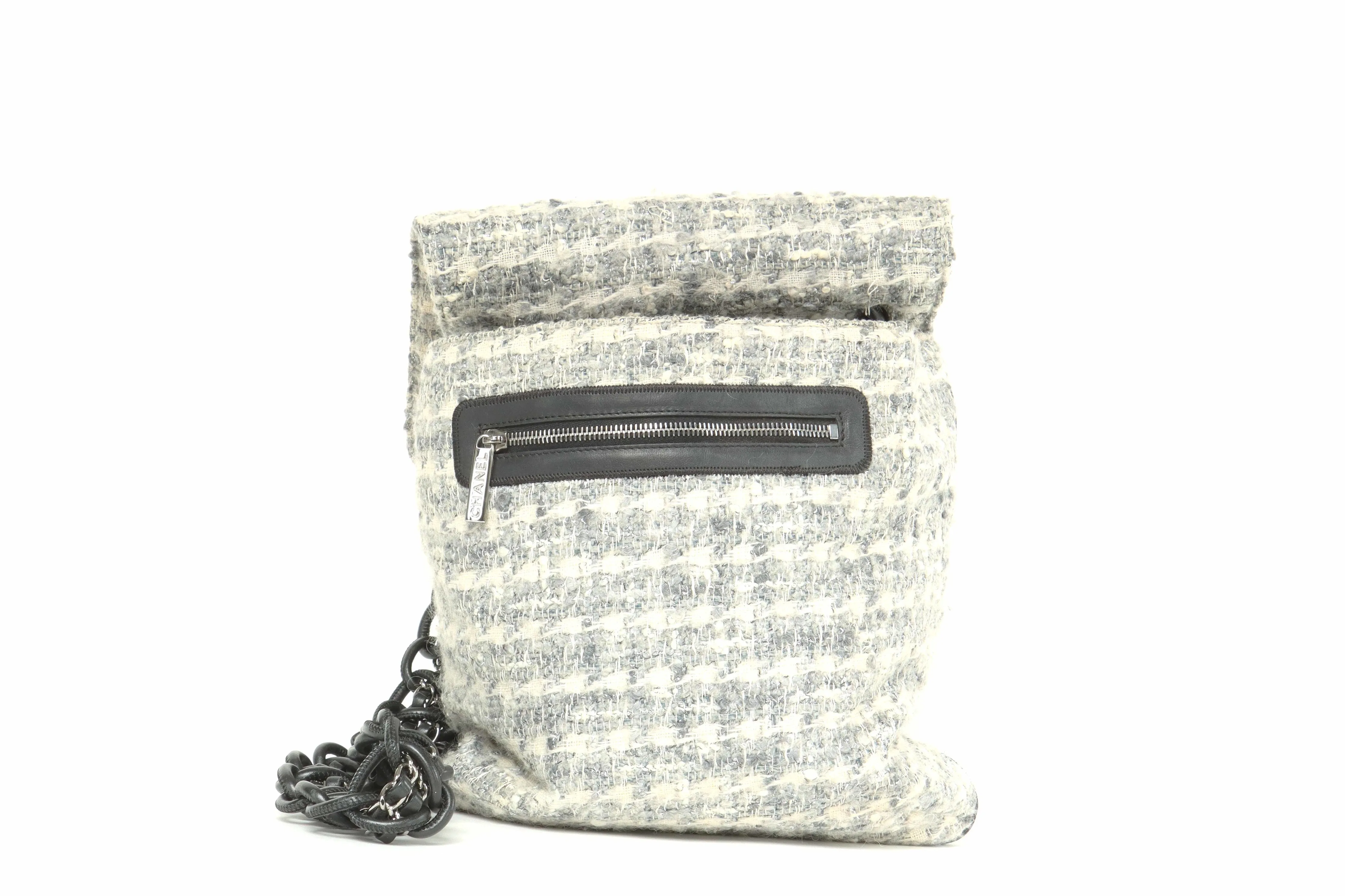 Chanel Camellia Tweed Messenger Bag
