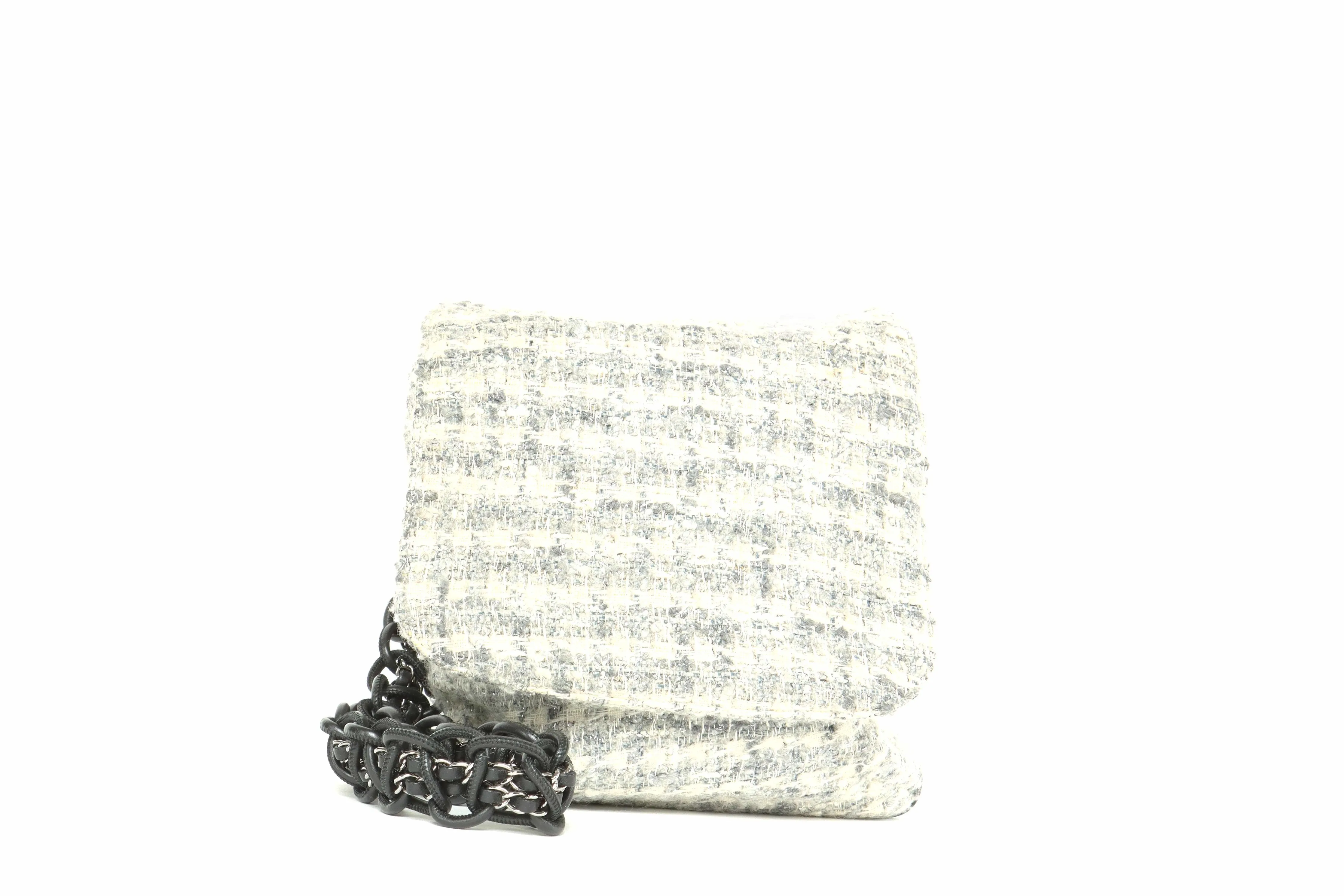 Chanel Camellia Tweed Messenger Bag