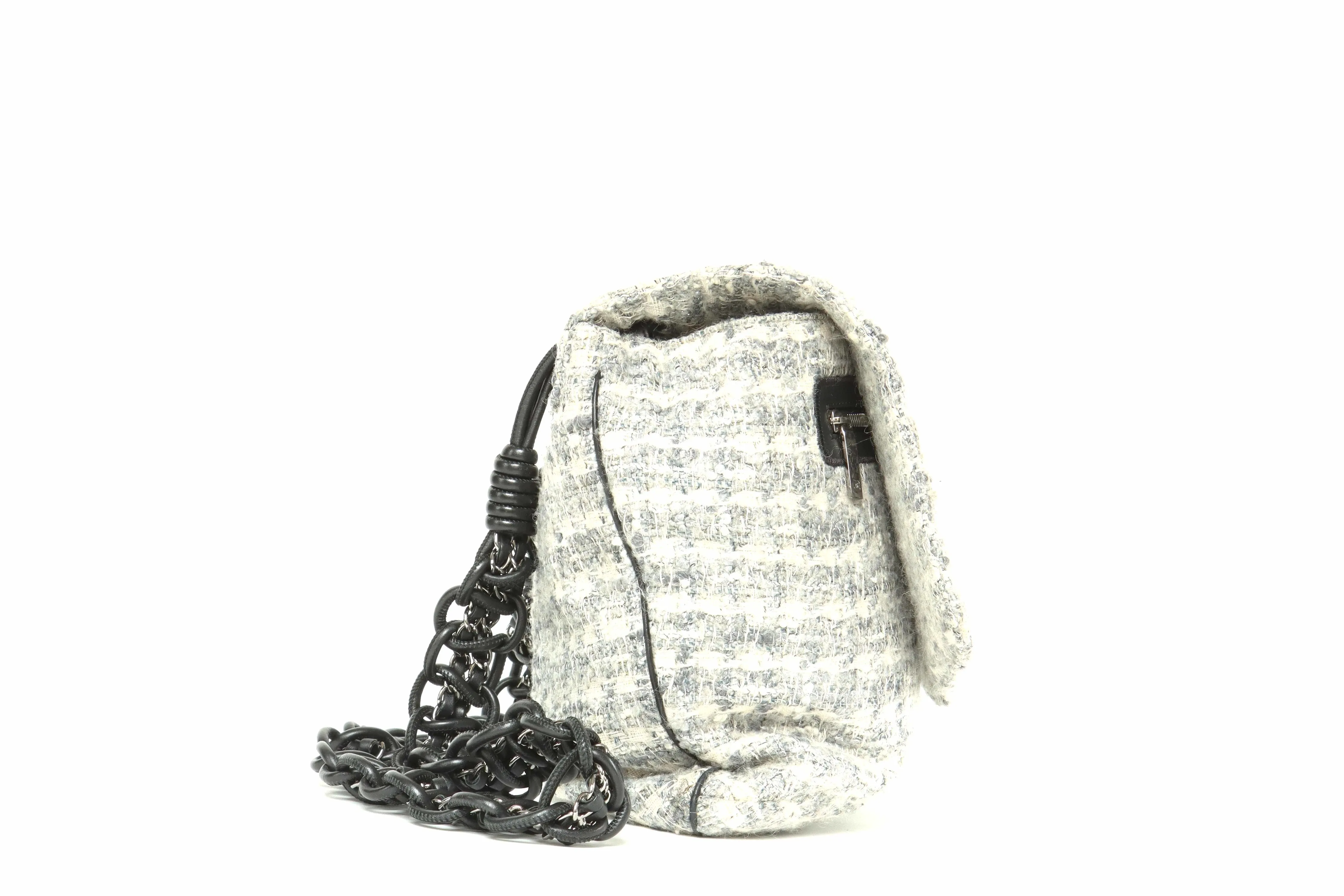 Chanel Camellia Tweed Messenger Bag
