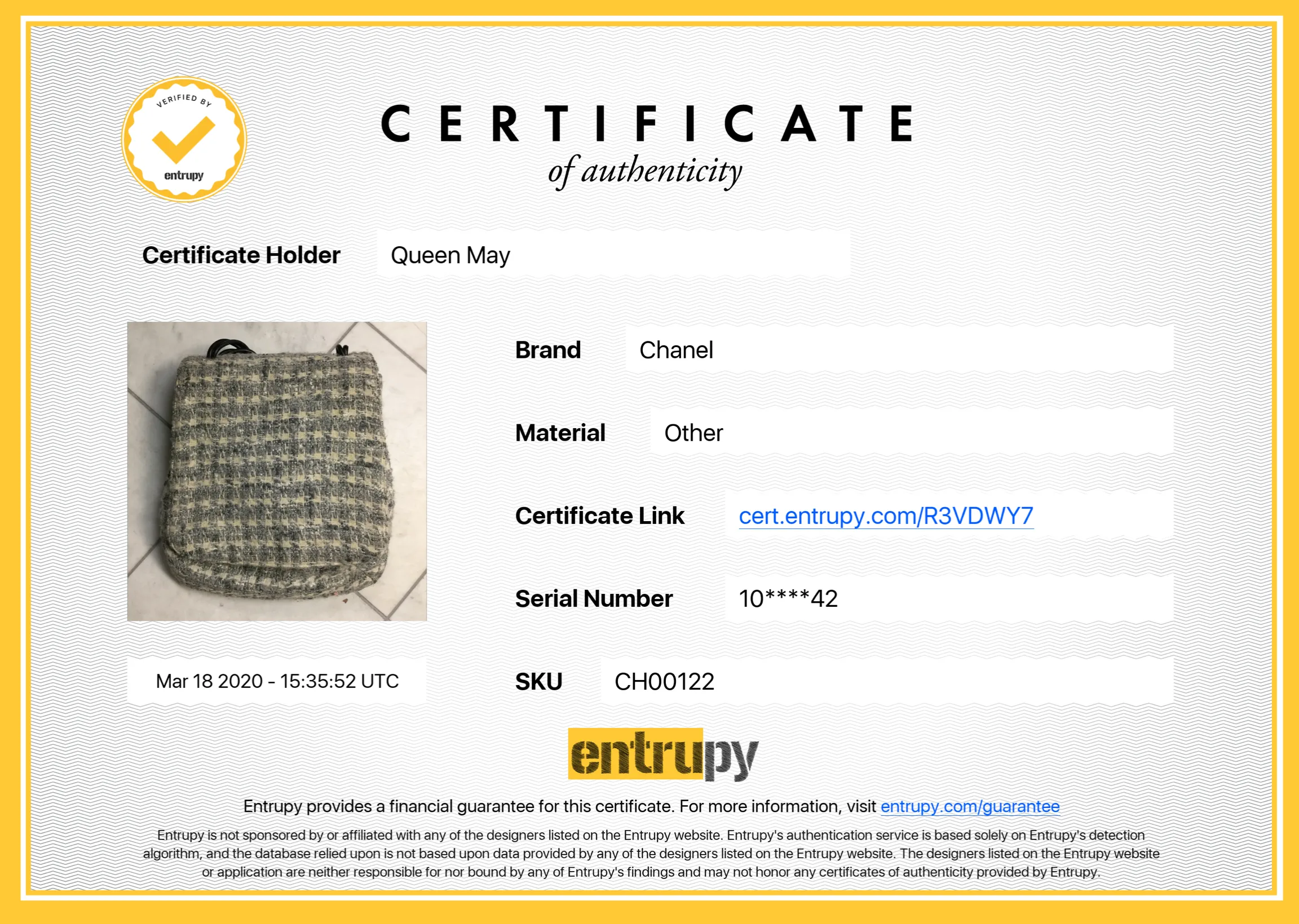 Chanel Camellia Tweed Messenger Bag
