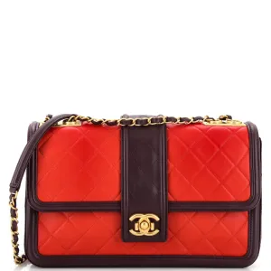 CHANEL Elegant CC Flap Bag Quilted Lambskin Jumbo