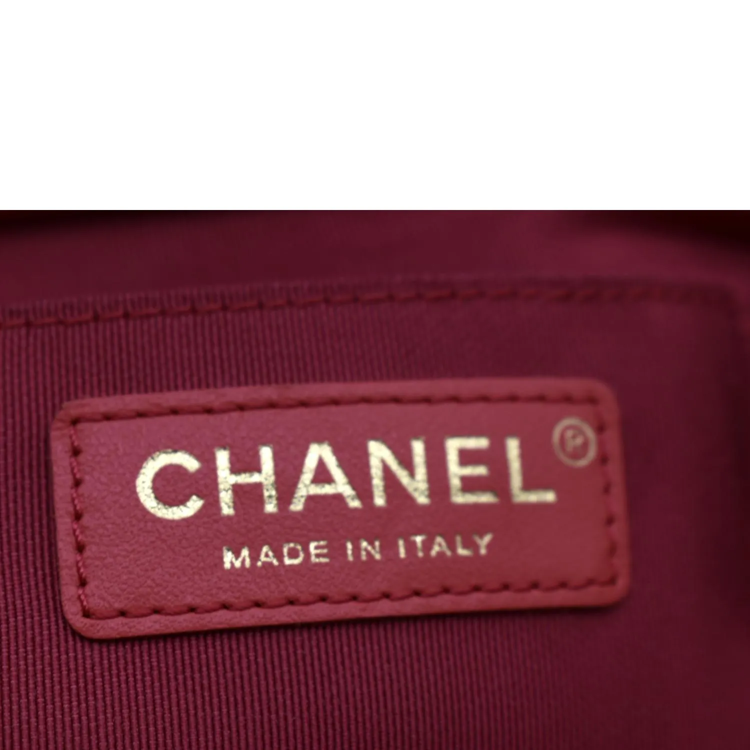 CHANEL Mini In The Loop Quilted  Leather Shoulder Bag Red