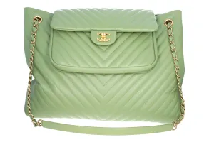 Chanel Quilted Lambskin Classic Flap Shopping Tote