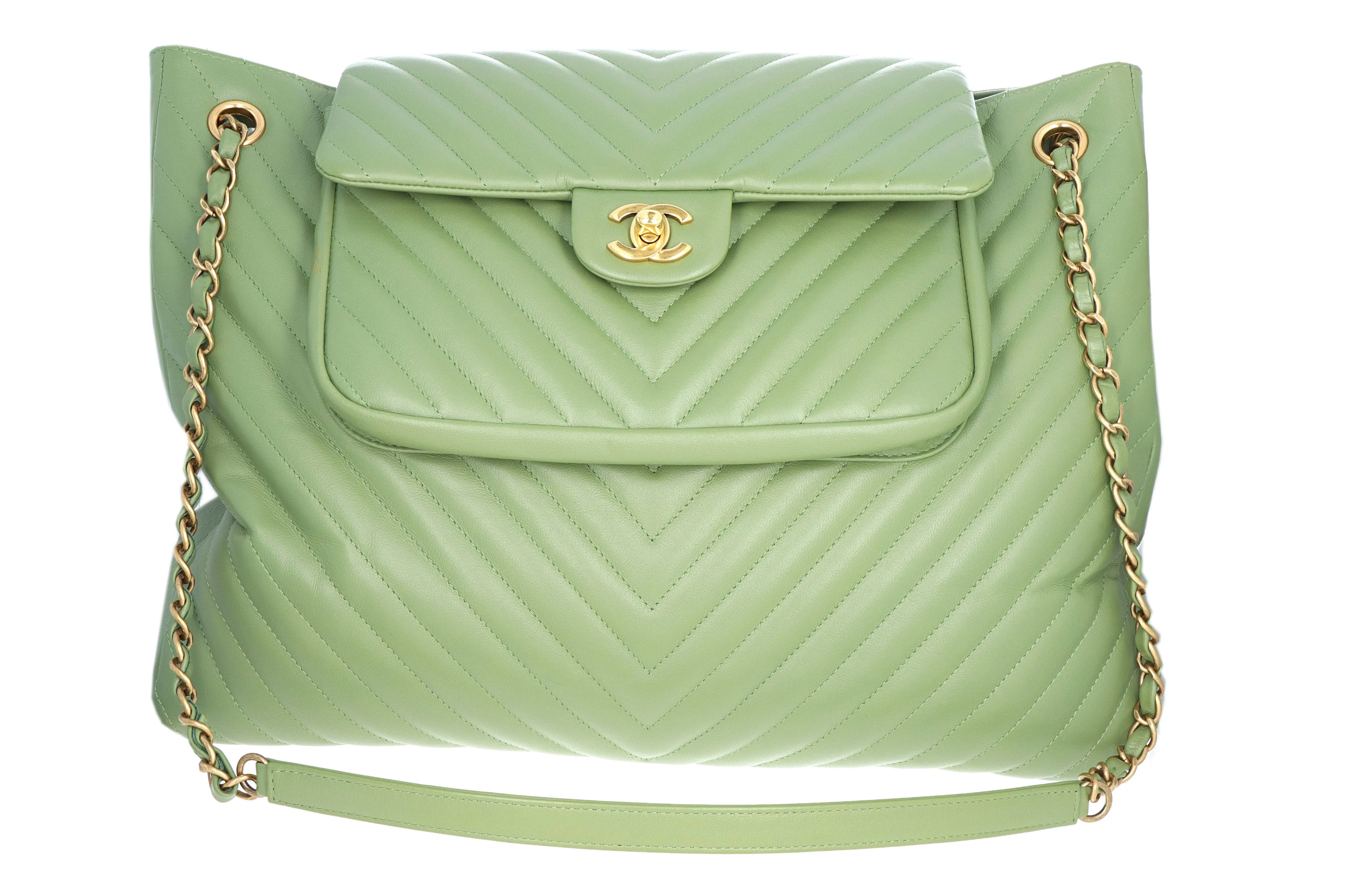 Chanel Quilted Lambskin Classic Flap Shopping Tote