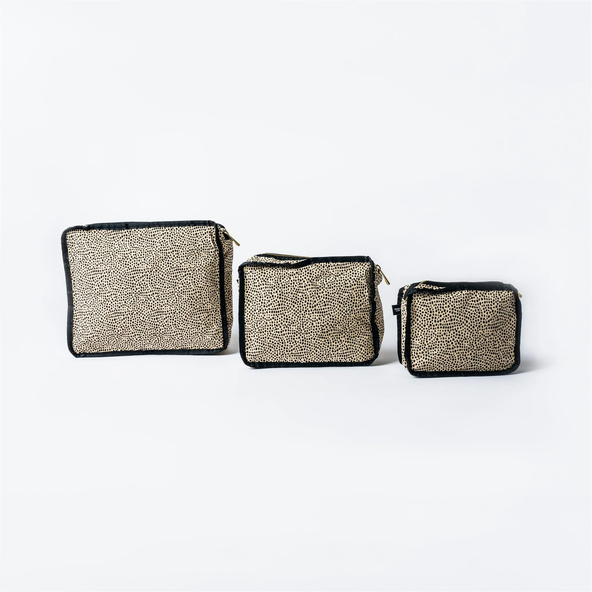 Cheetah Seersucker Packing Cube Stacking Set