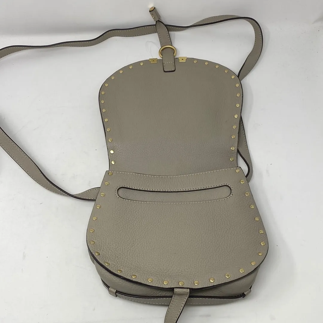 Chloe Marcie Small Crossbody Bag in Light Cloud with Studs