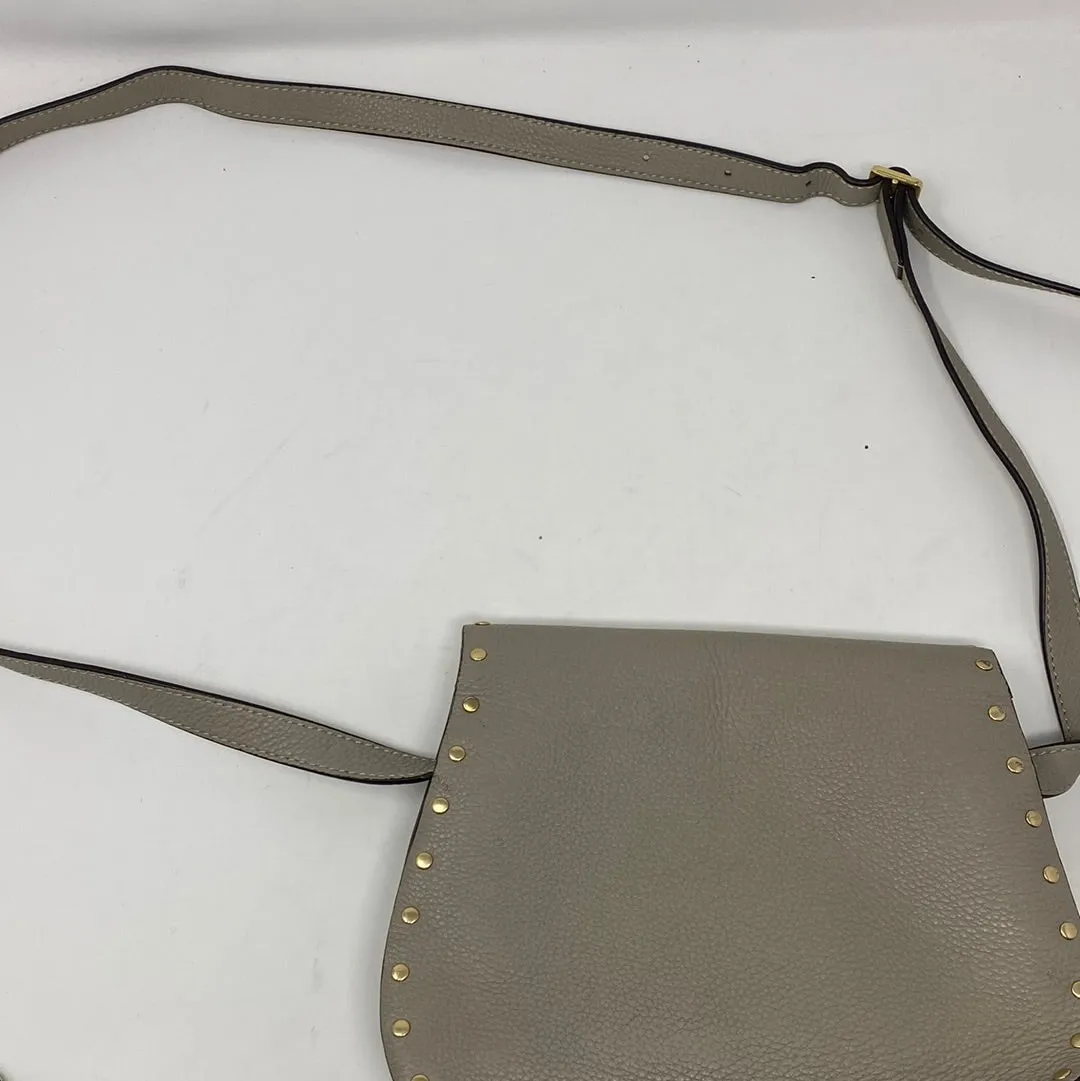 Chloe Marcie Small Crossbody Bag in Light Cloud with Studs