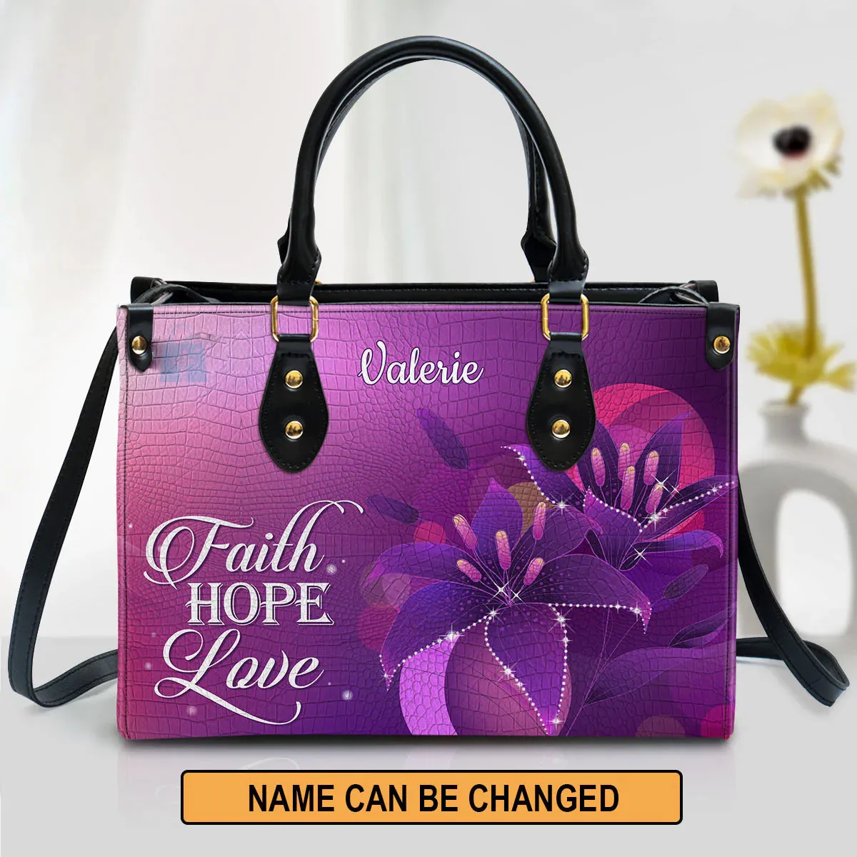 Christianart Designer Handbags, Faith, Hope, Love, Personalized Gifts, Gifts for Women, Christmas Gift.