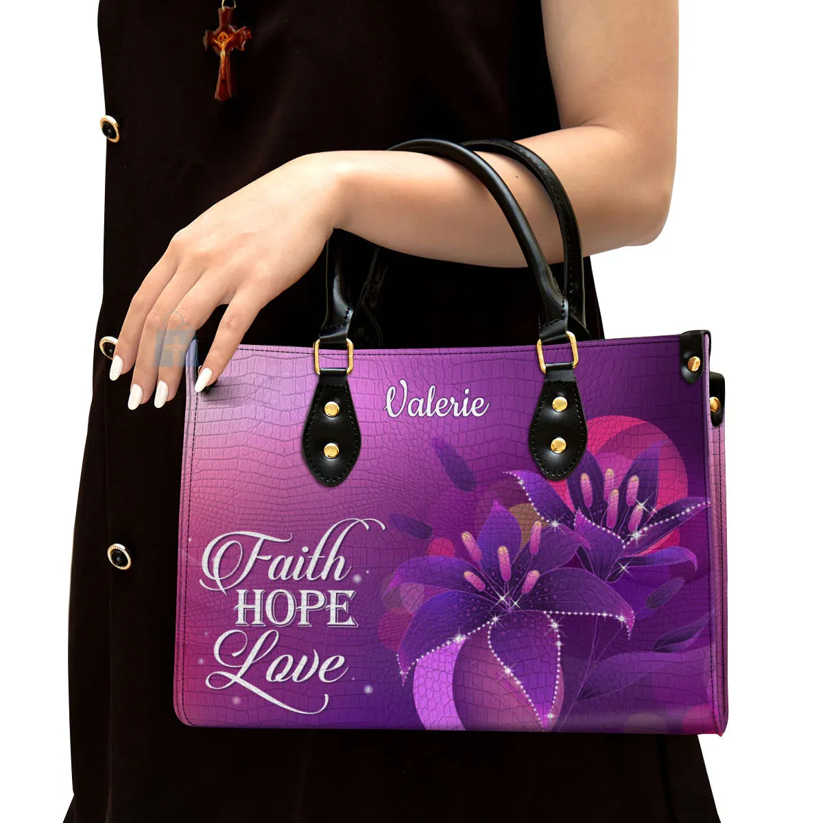Christianart Designer Handbags, Faith, Hope, Love, Personalized Gifts, Gifts for Women, Christmas Gift.