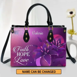 Christianart Designer Handbags, Faith, Hope, Love, Personalized Gifts, Gifts for Women, Christmas Gift.
