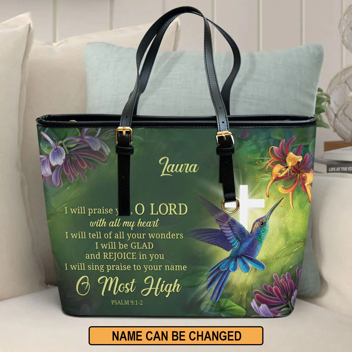 Christianart Designer Handbags, I Will Praise You, Personalized Gifts, Gifts for Women, Christmas Gift.