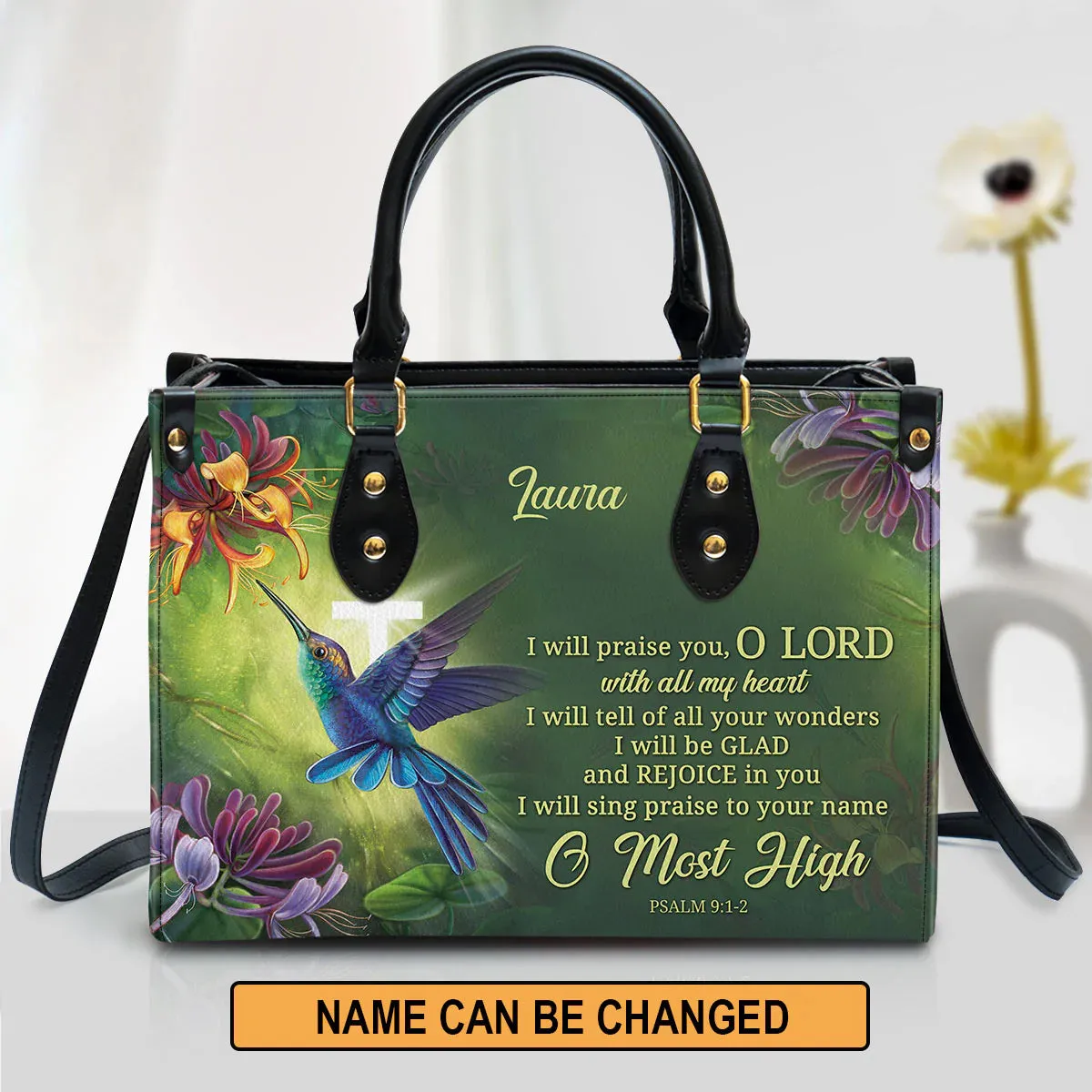 Christianart Designer Handbags, I Will Praise You, Personalized Gifts, Gifts for Women, Christmas Gift.