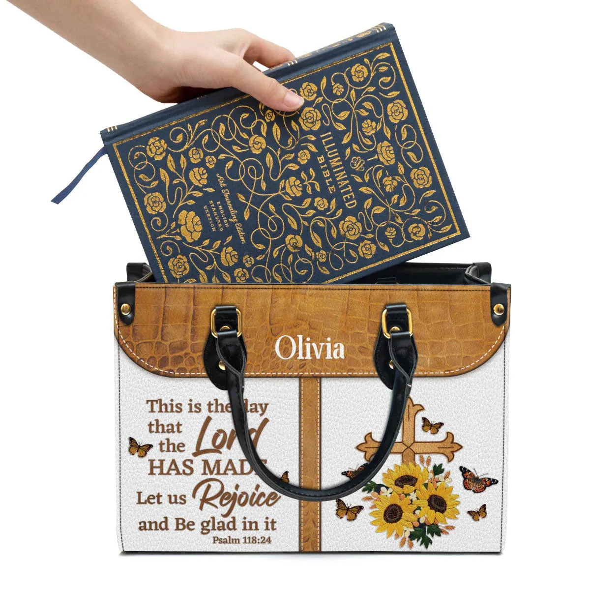 Christianartbag Handbag, This Is The Day That The Lord Has Made, Personalized Gifts, Gifts for Women, Christmas Gift.