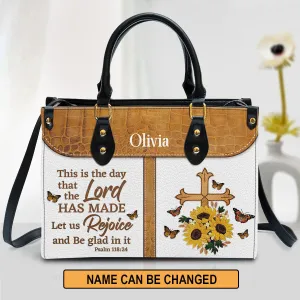 Christianartbag Handbag, This Is The Day That The Lord Has Made, Personalized Gifts, Gifts for Women, Christmas Gift.