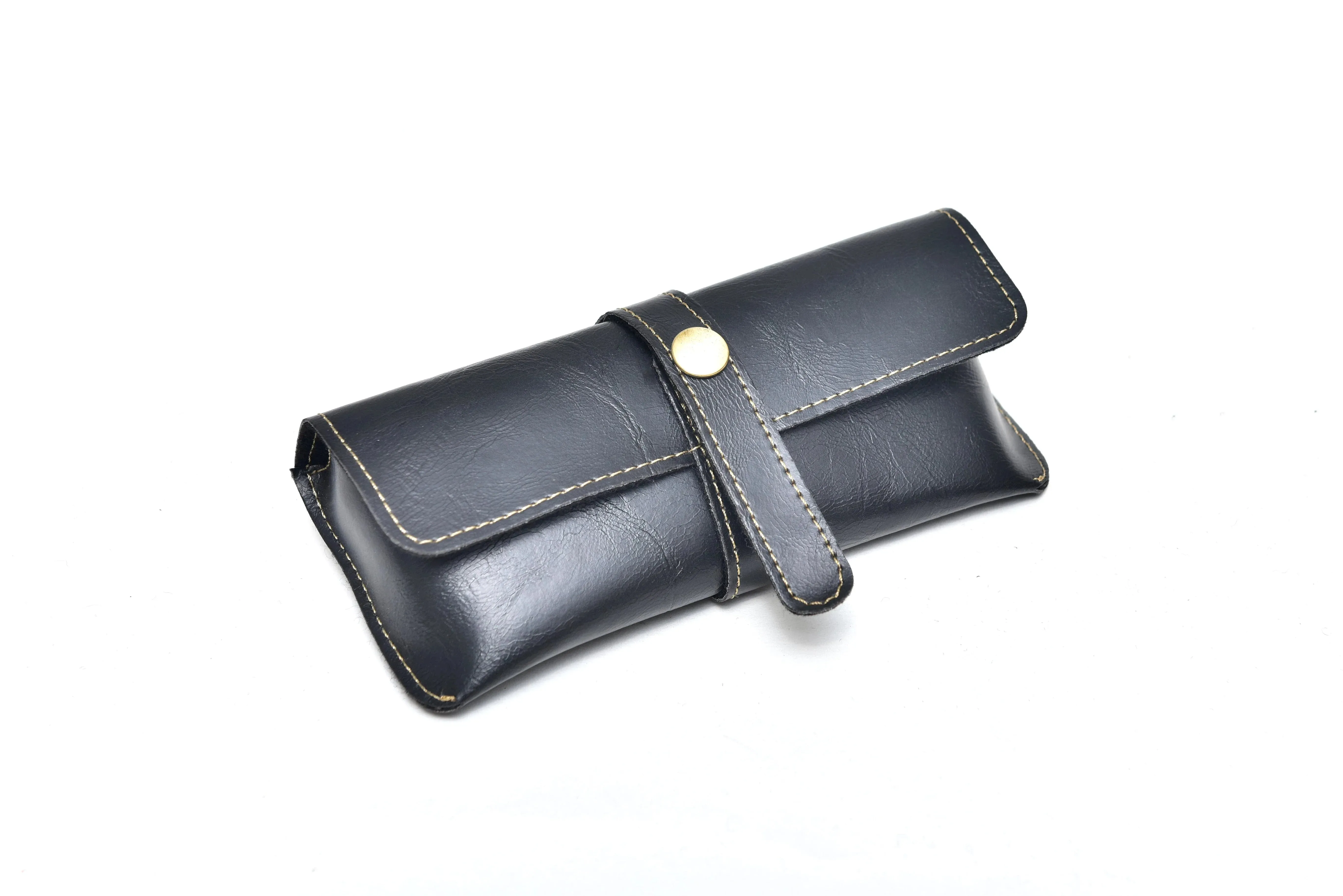 Classy Leather Customized Eyewear Case 1.0 - Black