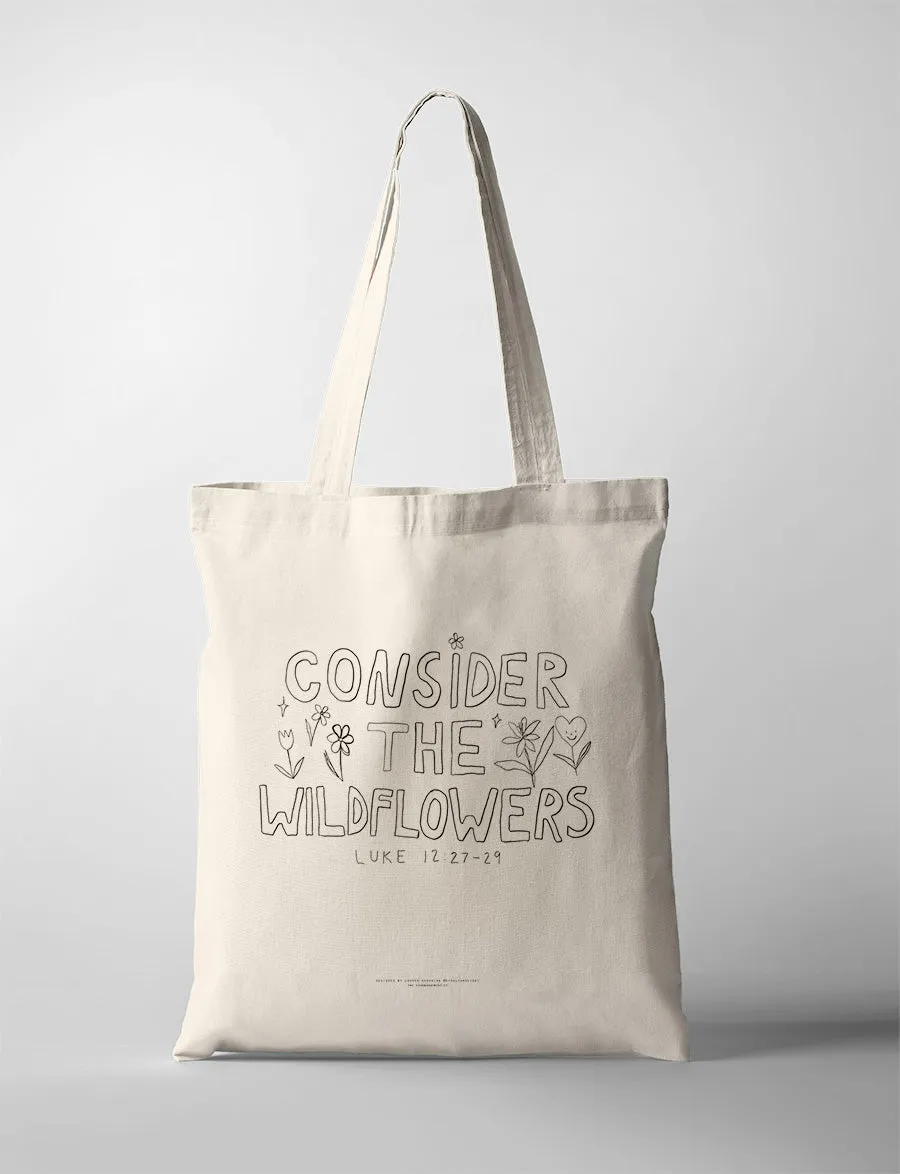 Consider the Wildflowers {Tote Bag}