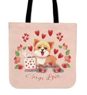 Corgi Love Tote Bag