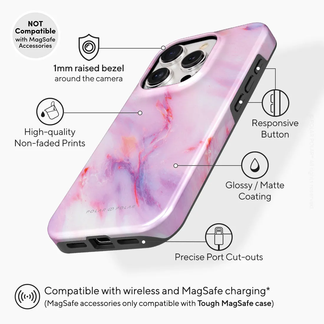 Cotton Candy Custom - iPhone 15 Pro Case