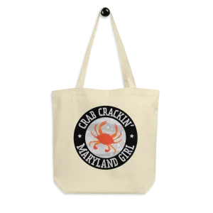 Crab Crackin' Maryland Girl Eco Tote Bag