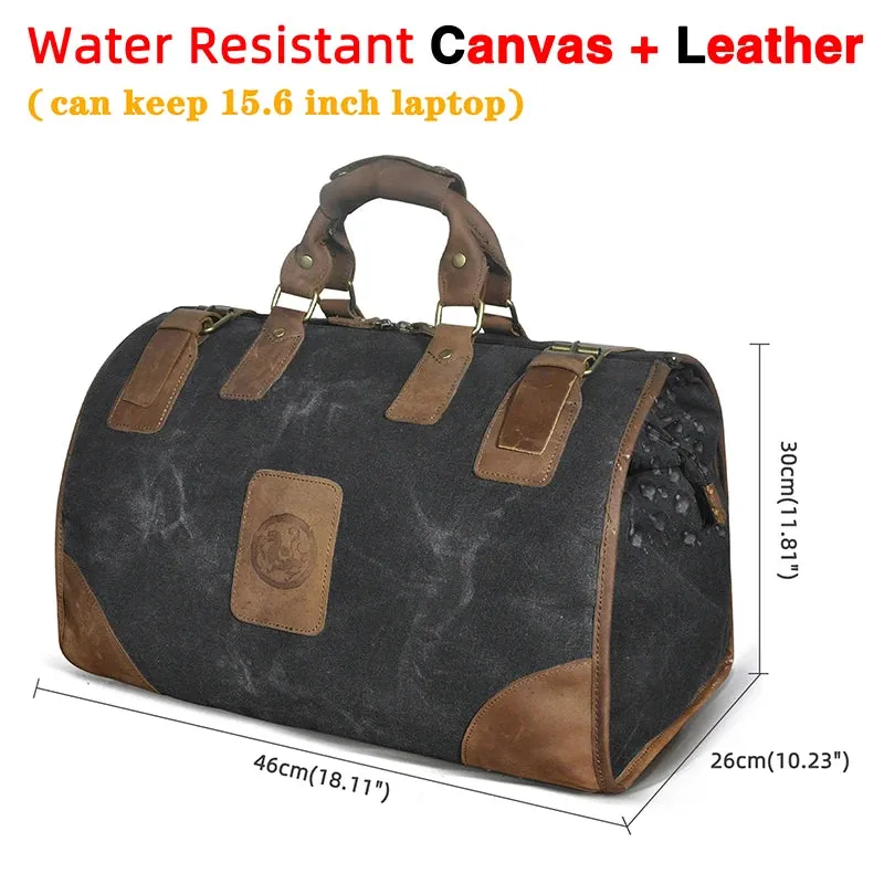 Crazy horse leather Man Large Capacity Retro Design Travel Luggage bag Duffle Bag Male Fashion Suitcase Tote Handbag 8151