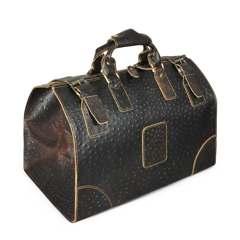 Crazy horse leather Man Large Capacity Retro Design Travel Luggage bag Duffle Bag Male Fashion Suitcase Tote Handbag 8151