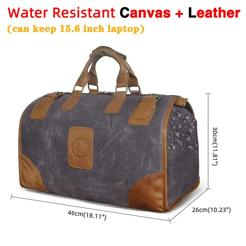 Crazy horse leather Man Large Capacity Retro Design Travel Luggage bag Duffle Bag Male Fashion Suitcase Tote Handbag 8151