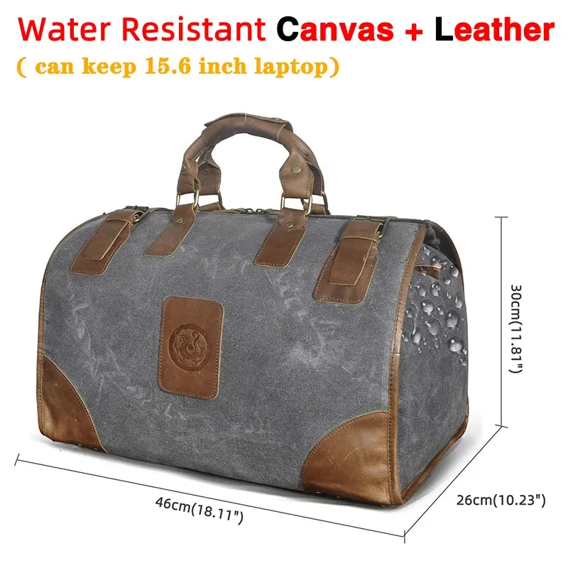 Crazy horse leather Man Large Capacity Retro Design Travel Luggage bag Duffle Bag Male Fashion Suitcase Tote Handbag 8151