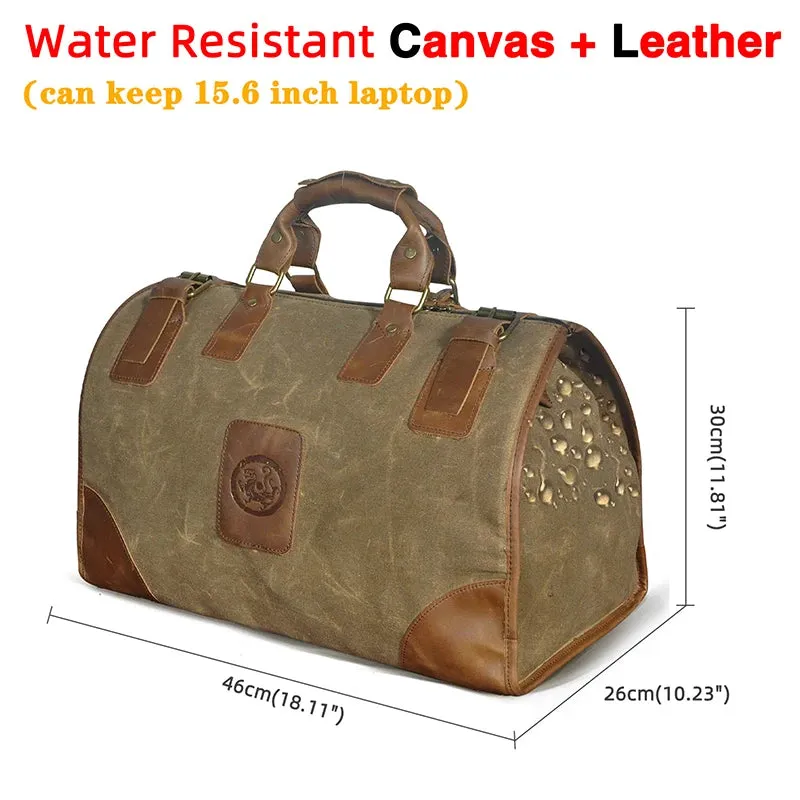 Crazy horse leather Man Large Capacity Retro Design Travel Luggage bag Duffle Bag Male Fashion Suitcase Tote Handbag 8151