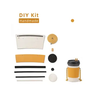 Creative Coffee Cup Leather Bag Kit