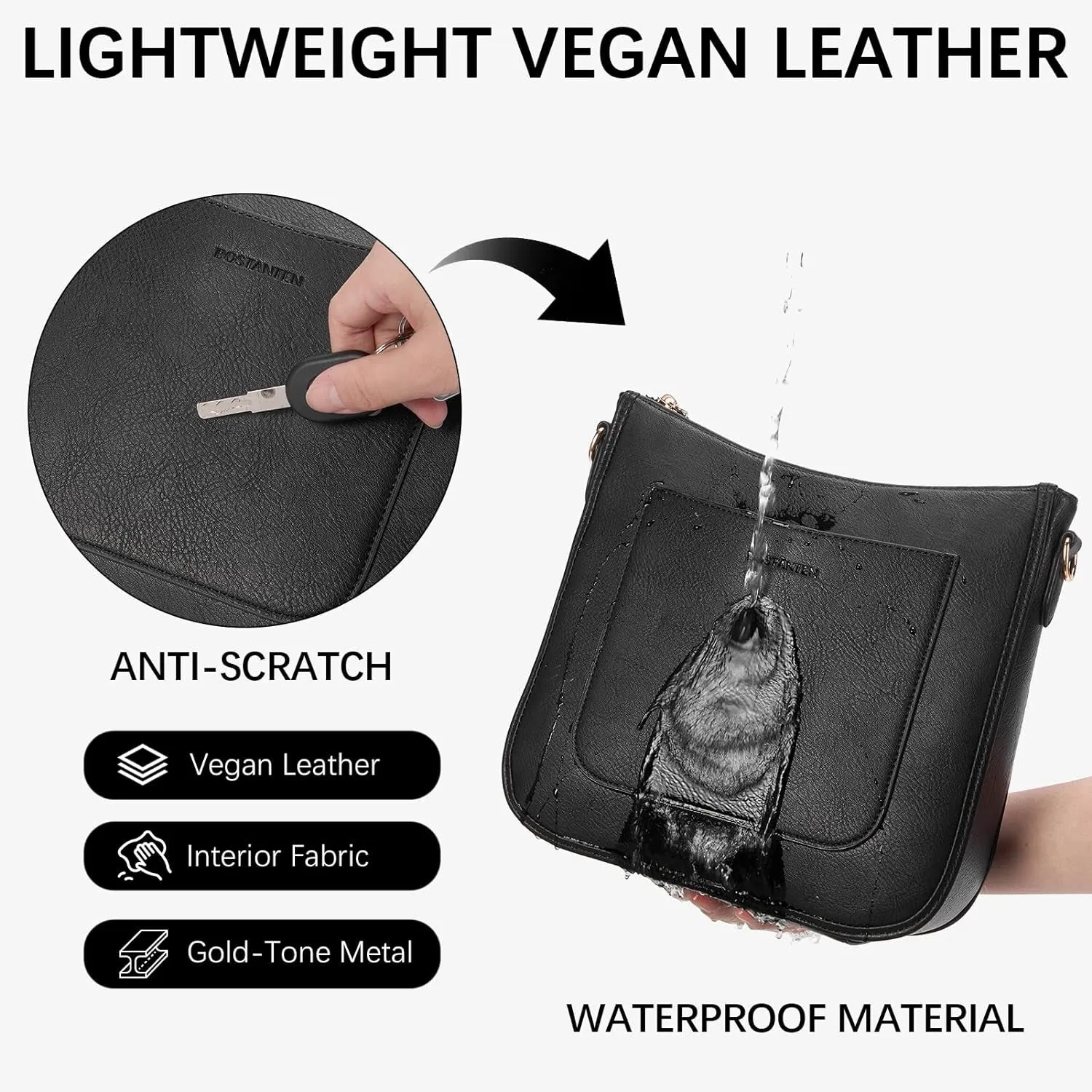 Crossbody Hobo Bags for Women, Handbags with Adjustable Guitar Strap