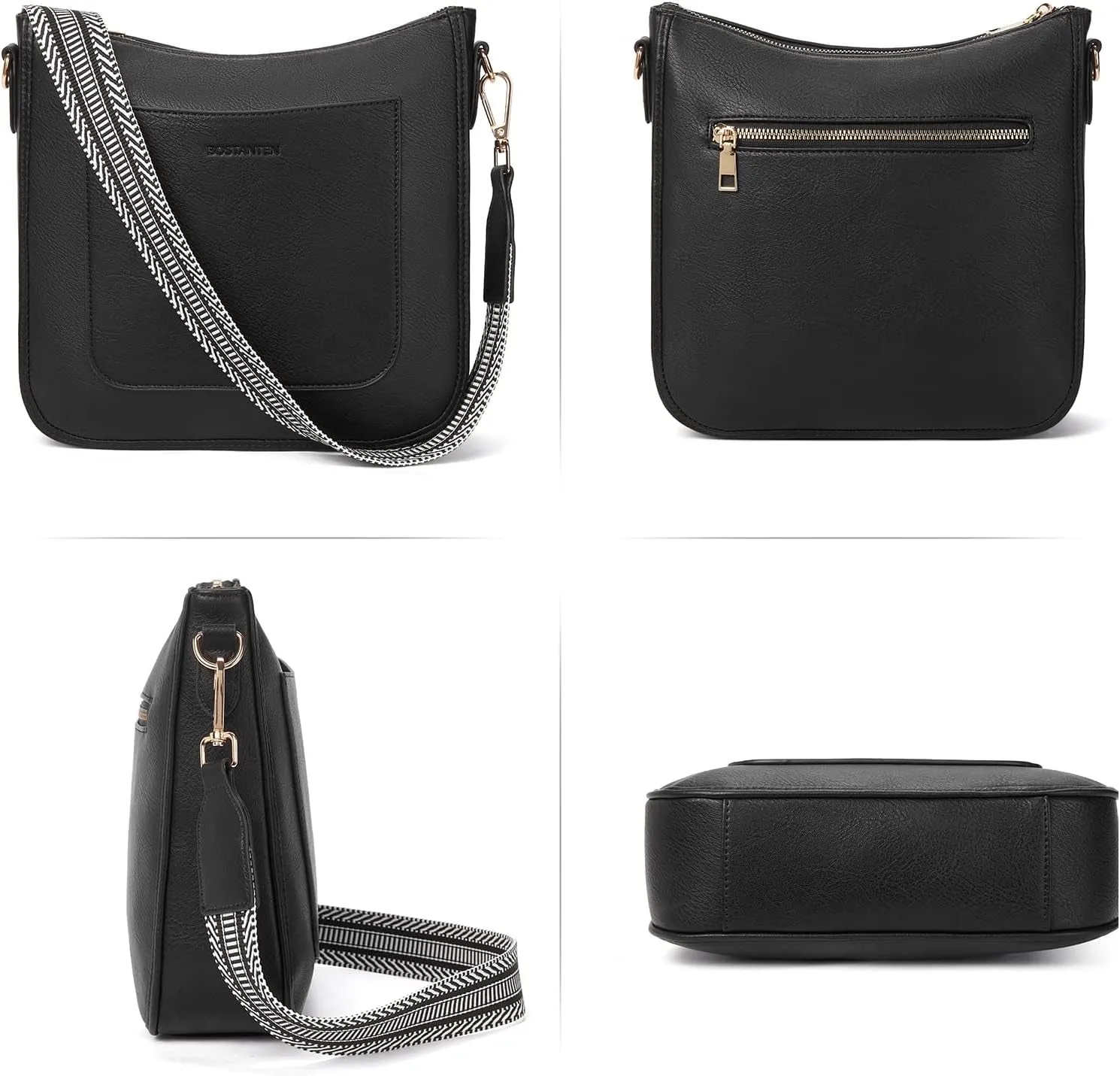 Crossbody Hobo Bags for Women, Handbags with Adjustable Guitar Strap