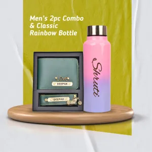 Customized Men's 3 Pcs Combo with Classic Bottle - Green