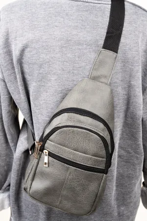 Dark Gray Small Rylee Sling Bag