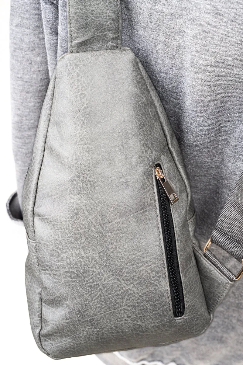 Dark Gray Small Rylee Sling Bag