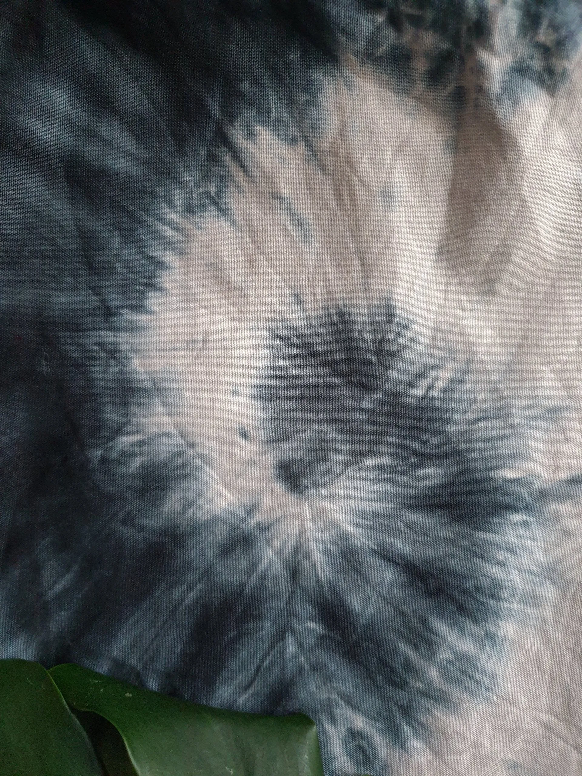 Dark Gray Tie-Dye Tote Bag