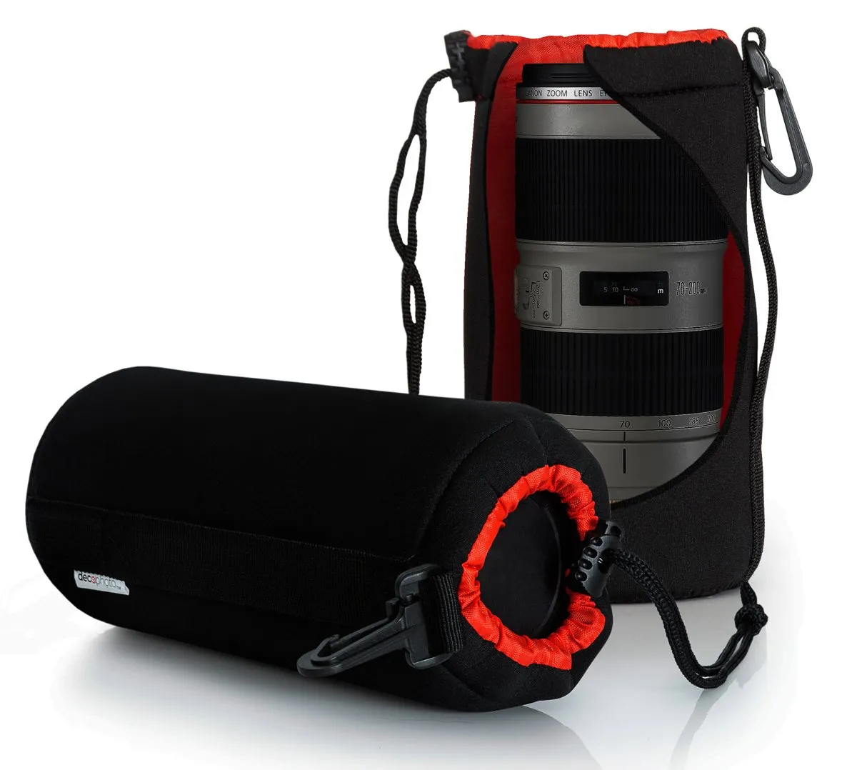 Deco Photo Large Neoprene Lens Bag Protective Sleeve Water & Scratch Resistant Pouch Case
