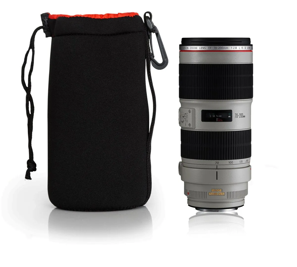 Deco Photo Large Neoprene Lens Bag Protective Sleeve Water & Scratch Resistant Pouch Case