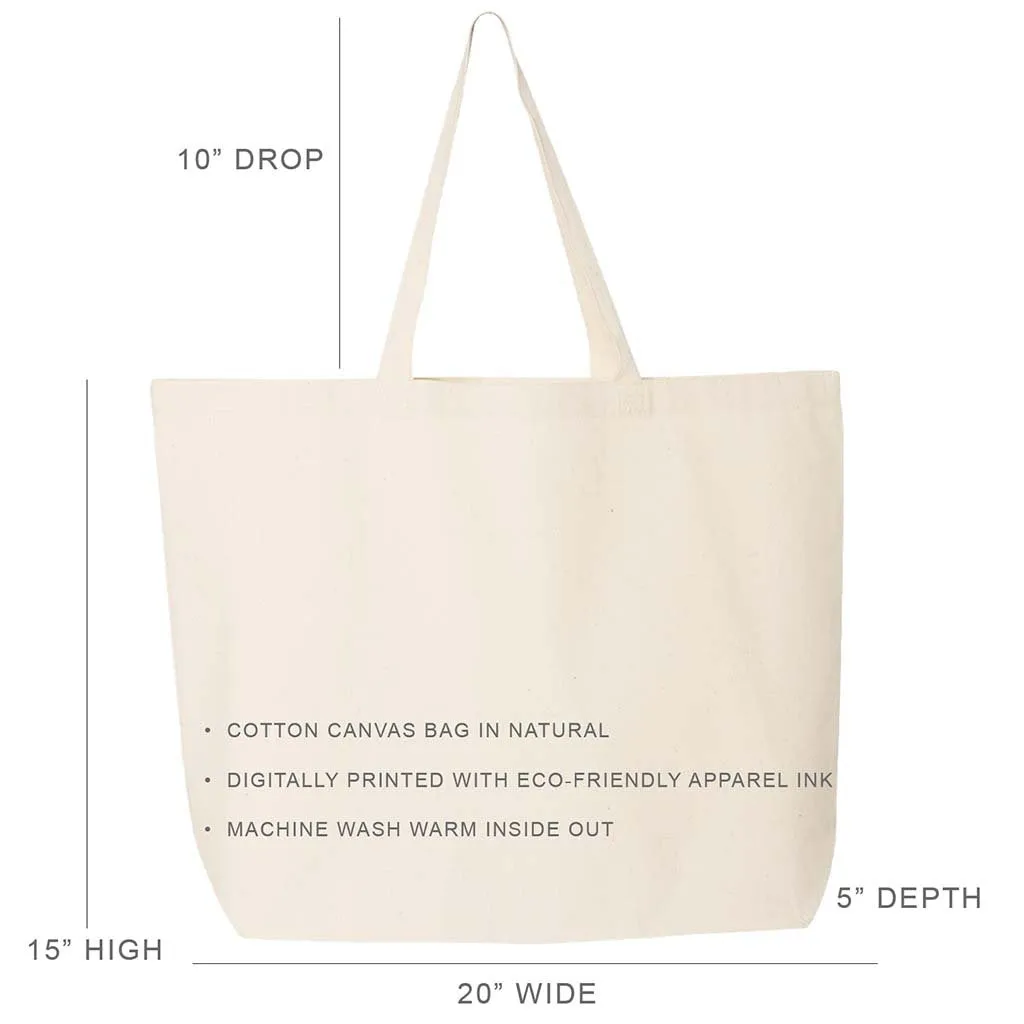 Delta Delta Delta Stylized Sorority Greek Letters Printed Canvas Bag