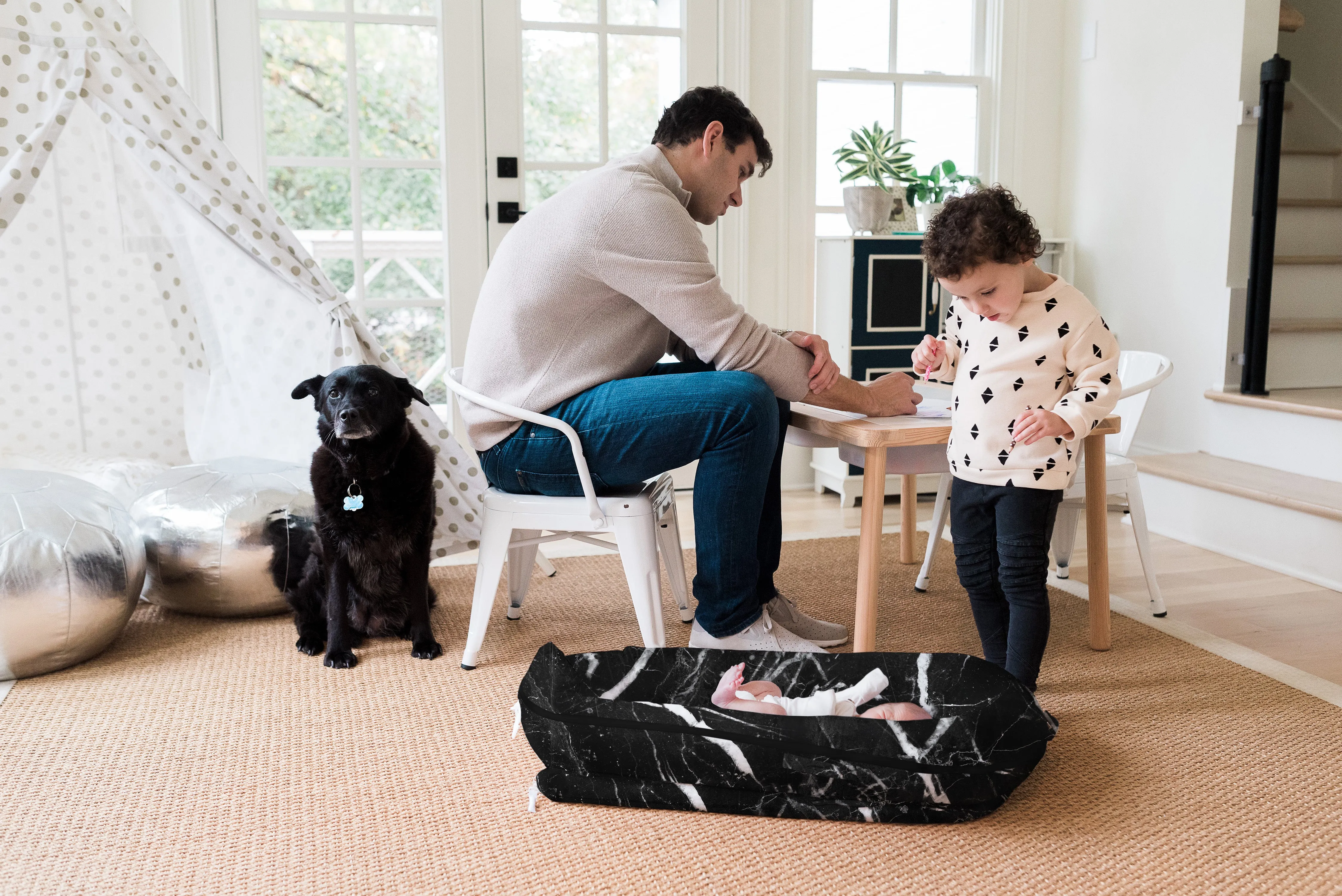 Deluxe  Dock - Black Marble