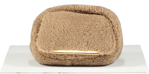 Demellier London Beige Lisbon Shearling Mini Bag